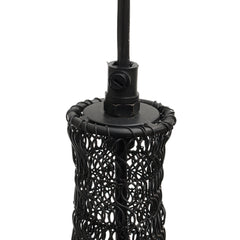 Sarsa Black iron hanging lamp wire design