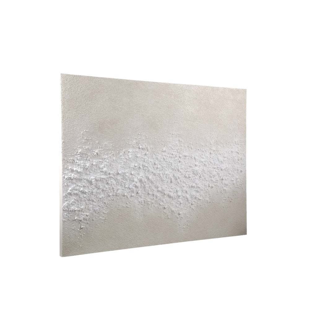 Sheban Natural canvas wall panel wave