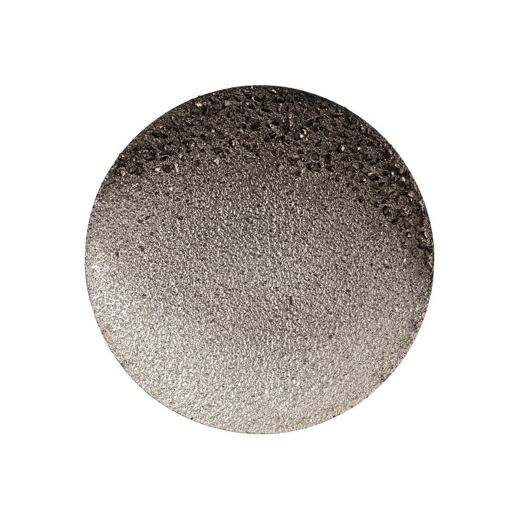 Sian Brass shimmer iron wall panel ombre round L