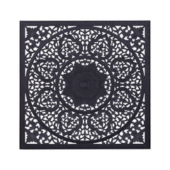 Sina Black MDF wallpanel square carved M