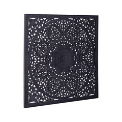 Sina Black MDF wallpanel square carved M