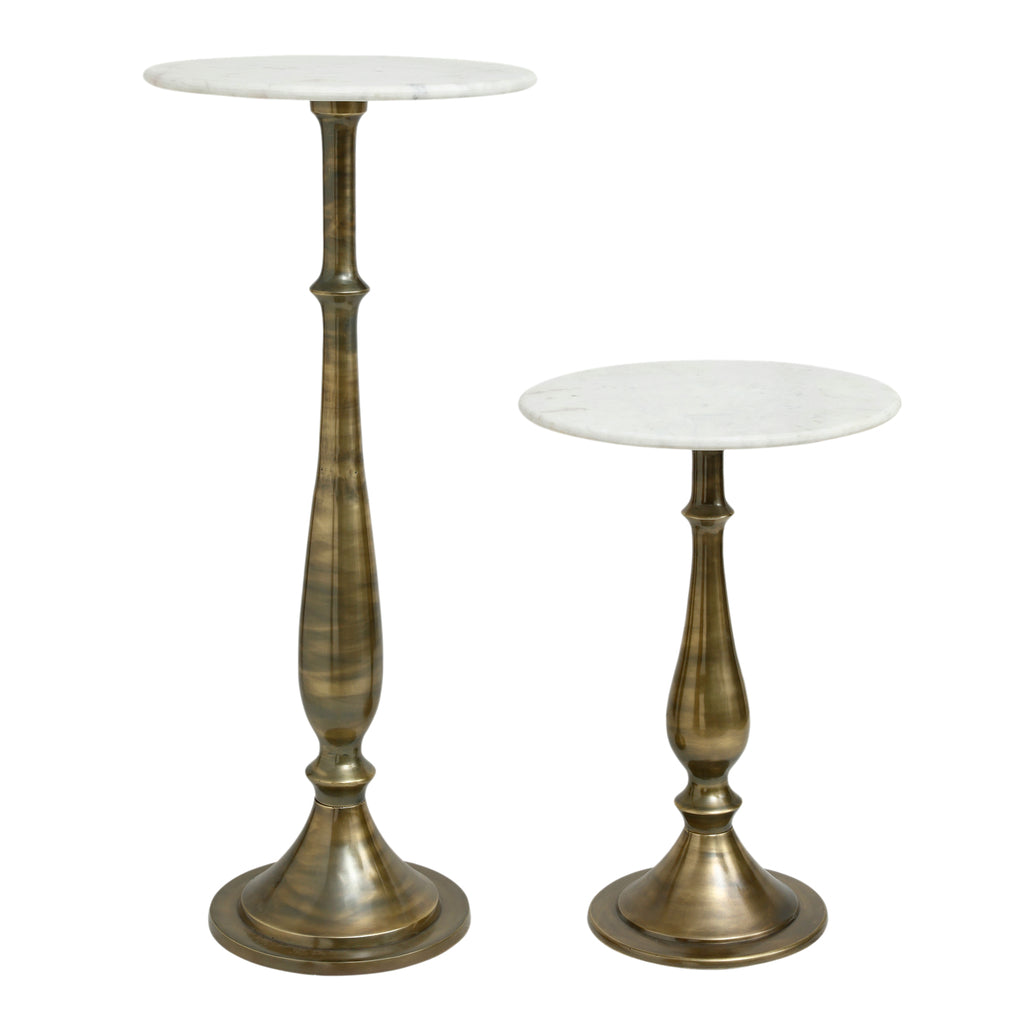 Sonnel Champagne Marble iron side table SV2