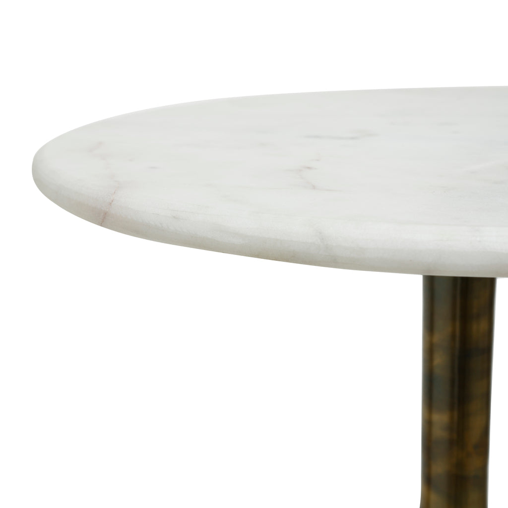 Sonnel Champagne Marble iron side table SV2