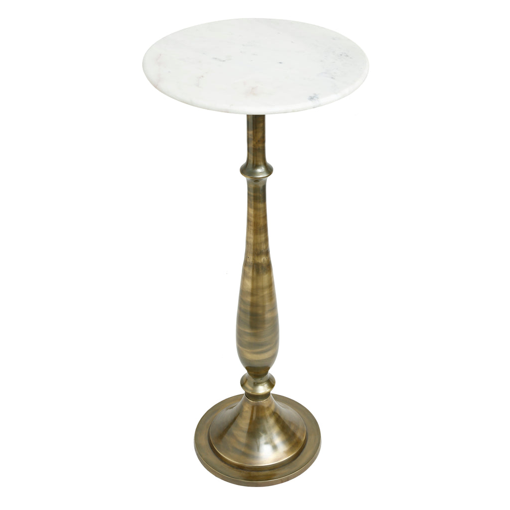 Sonnel Champagne Marble iron side table SV2