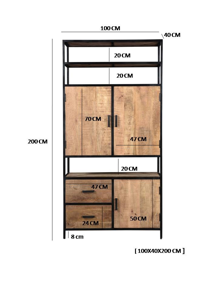 Sturdy open 100cm