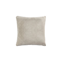 Suky Taupe suede leather cushion square L