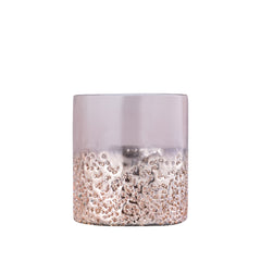 Suzal Pink glass tealight half beads