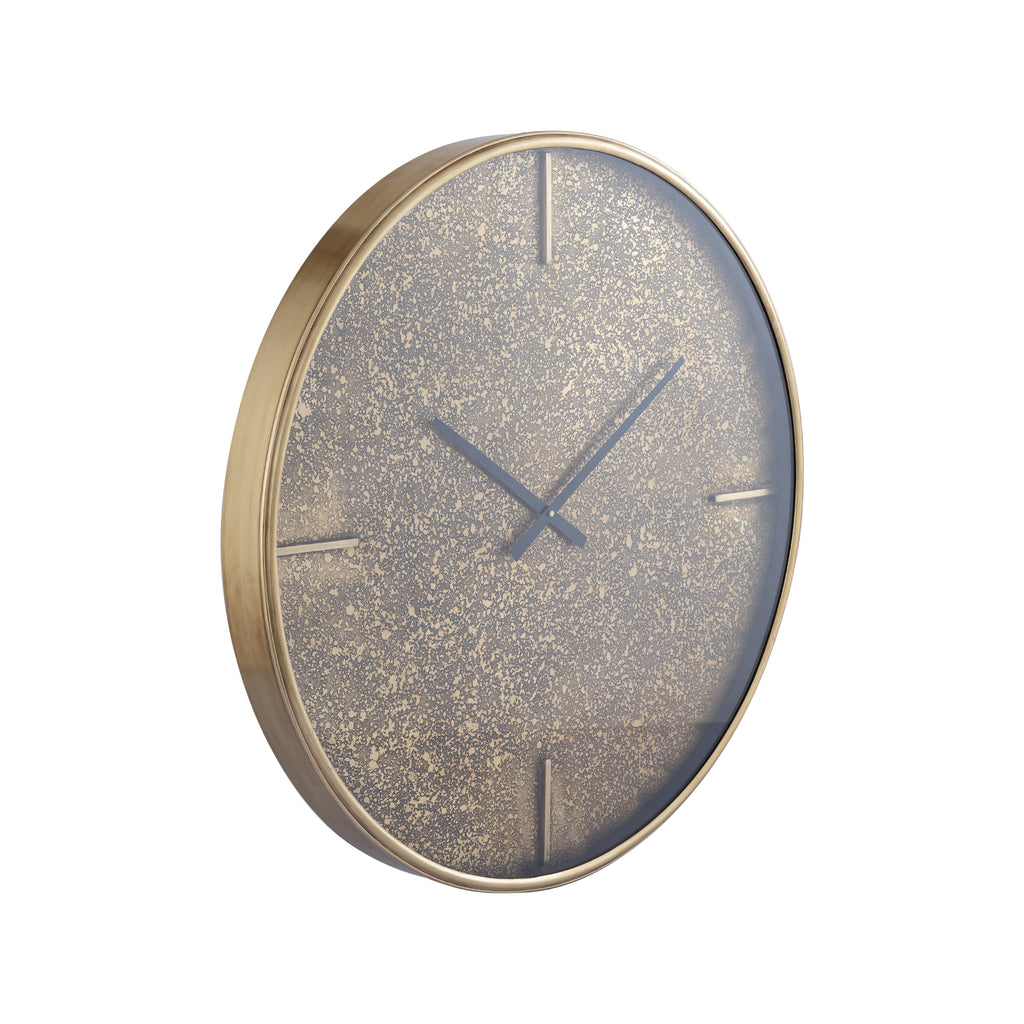 Taylor Brass iron round clock with print L