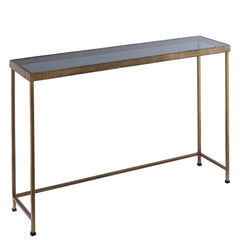 Thari Gold alu side table with glass top SV2