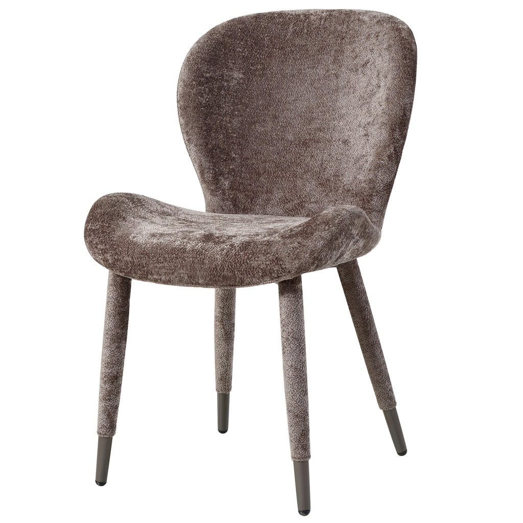 Thor Mocca dining chair aphrodite fabric leg