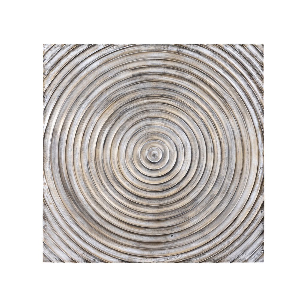 Tichya Bronze MDF carved wallpanel circles L