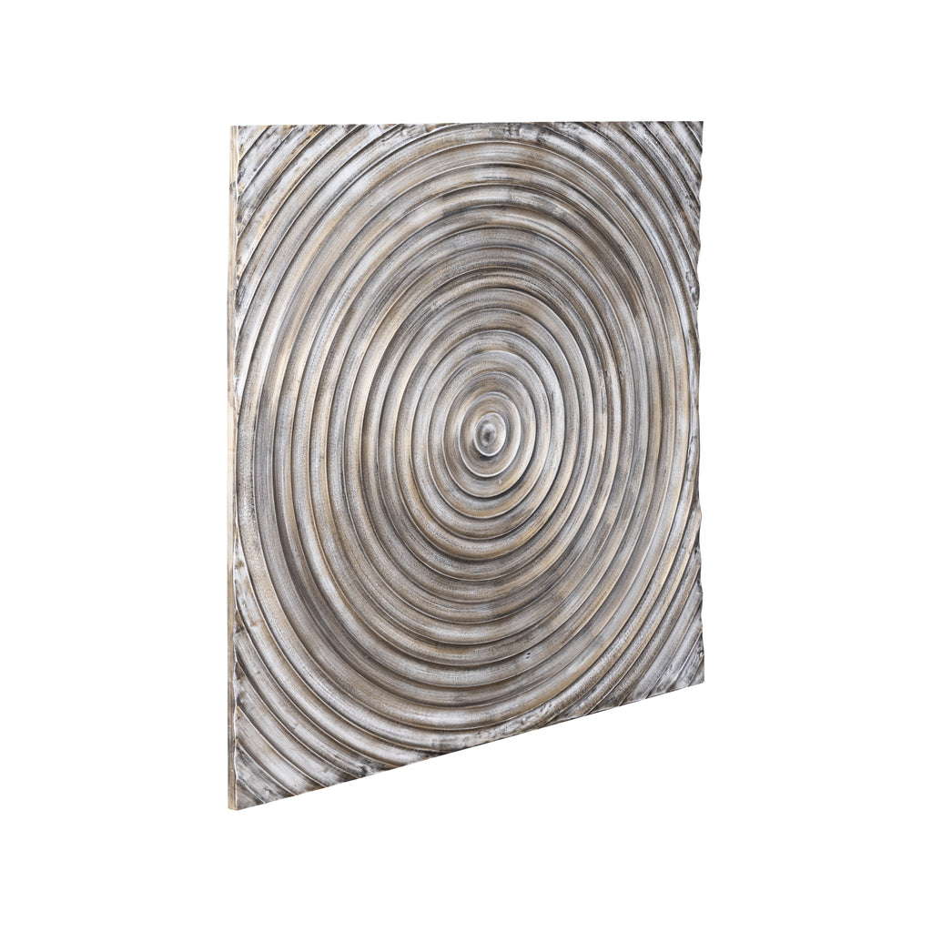 Tichya Bronze MDF carved wallpanel circles L