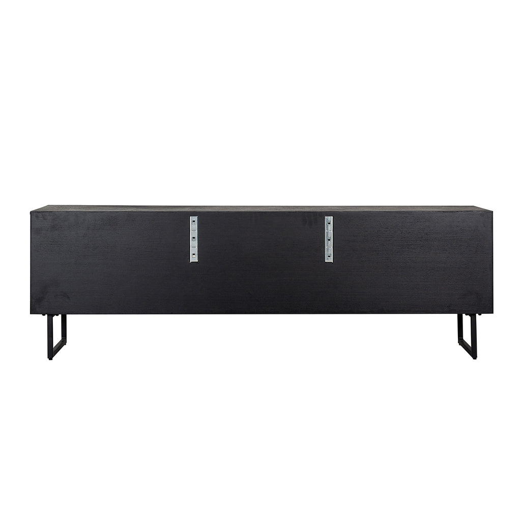 TV-dressoir Blax 2-kleppen 1-plank (Black)