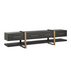 TV-dressoir Cambon 3-laden (Dark coffee)