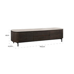 Tv-dressoir Ritz 2-deurs 1-la (Brown)