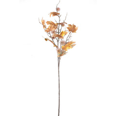 Twig plant yellow green maple spray with chestnut