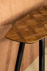 Tyano Natural recycled teak wood side table