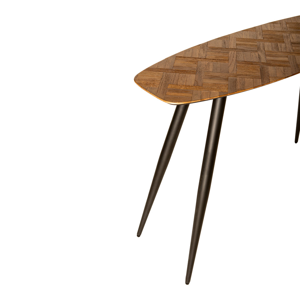 Tyano Natural recycled teak wood side table