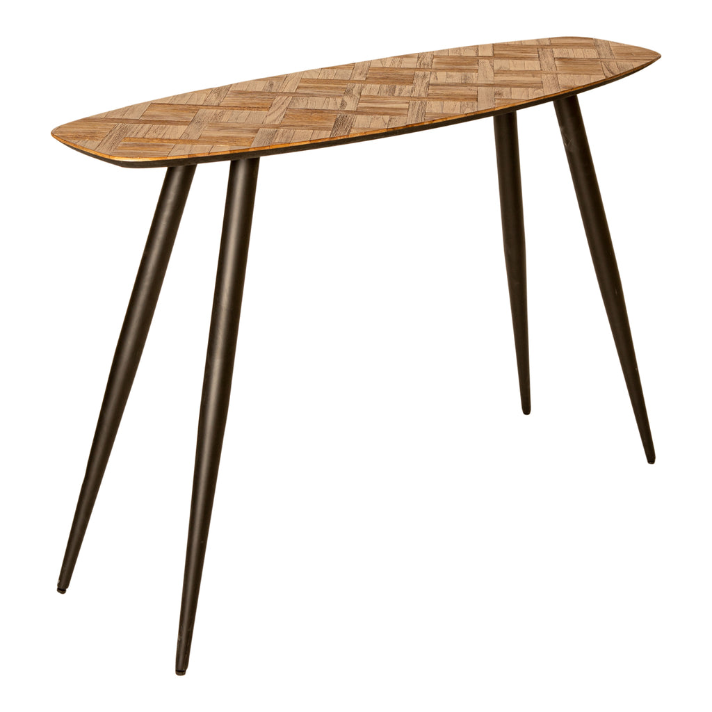 Tyano Natural recycled teak wood side table