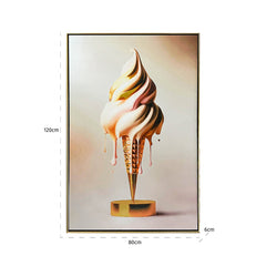 Wall art Icecream (Gold)