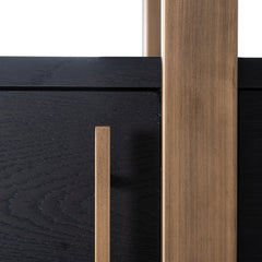 Wandkast Cambon 4-deuren 4-planken (Dark coffee)