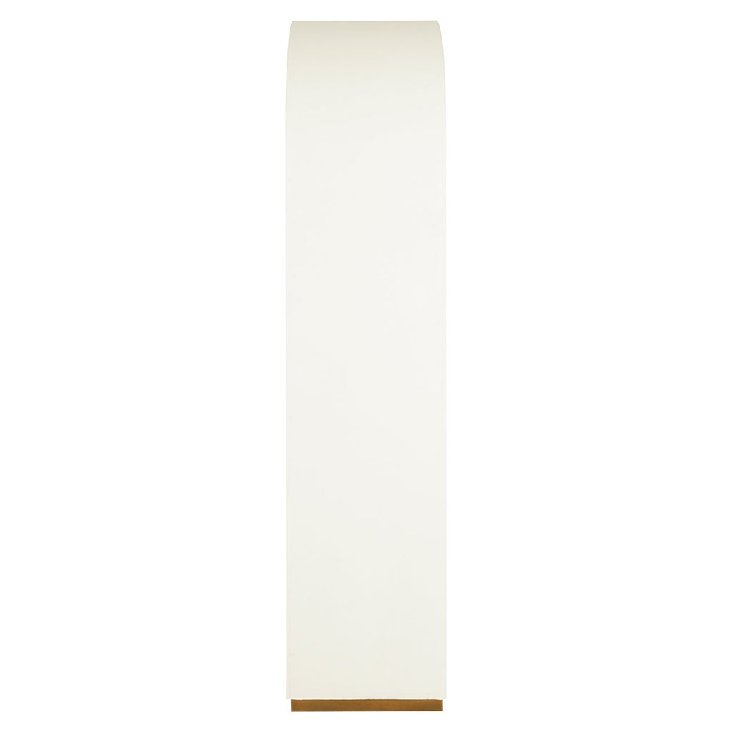 Wandkast Tivoli met gebogen bovenkant 2-deurs 3-planken (White)