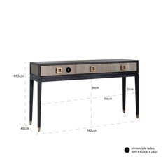 Wandtafel Bloomville 3-laden (Gold)