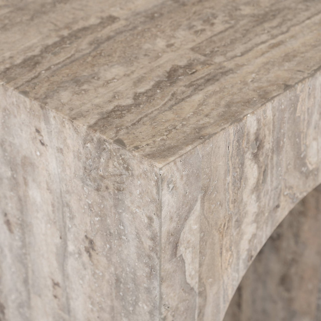 Wandtafel La Rague natural grey travertine (Grijs)