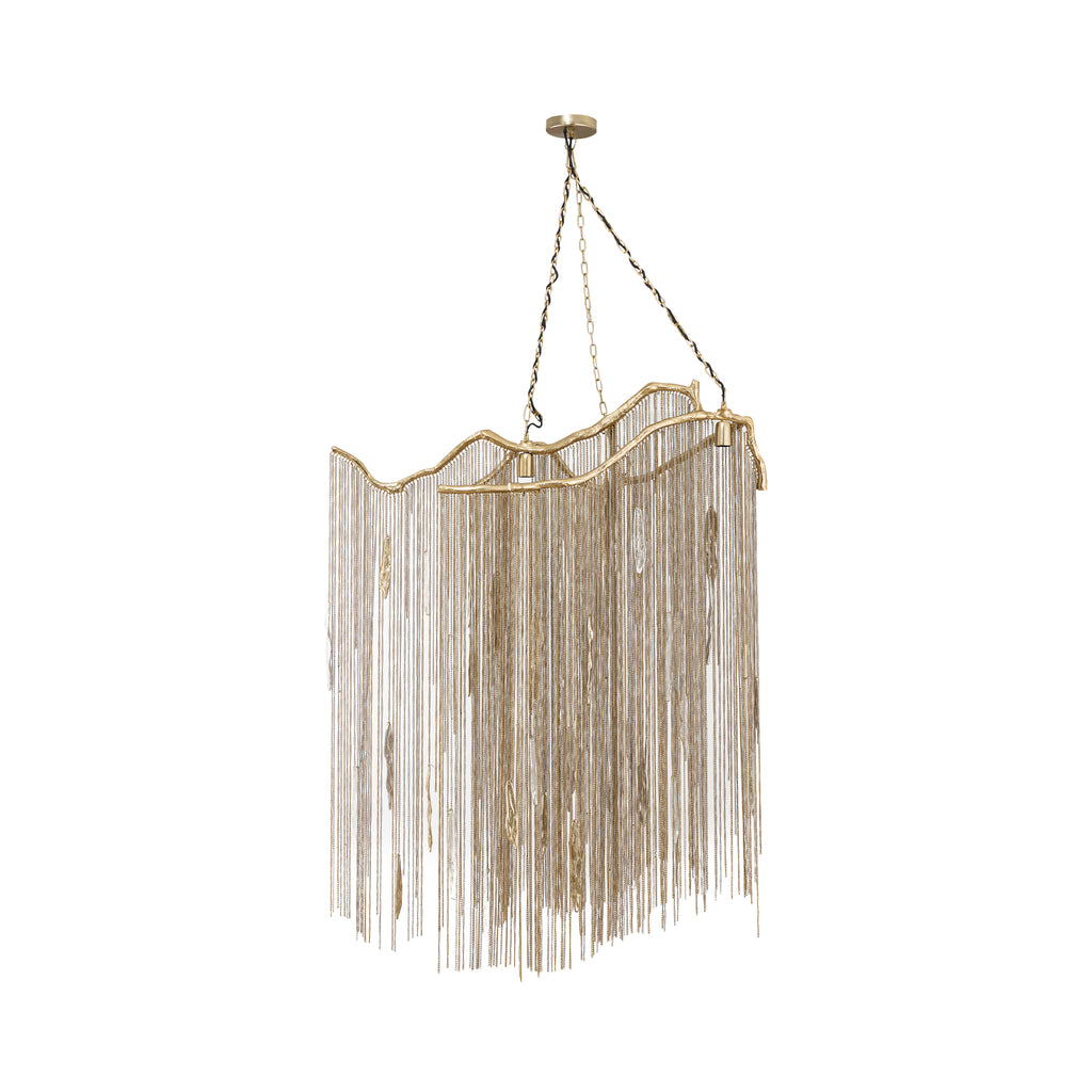 Wilco Brass casted alu hanging lamp chains wide