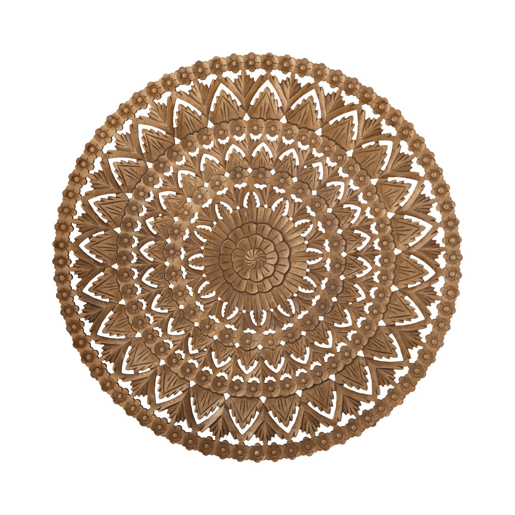 Willian Brown MDF round wallpanel carved L