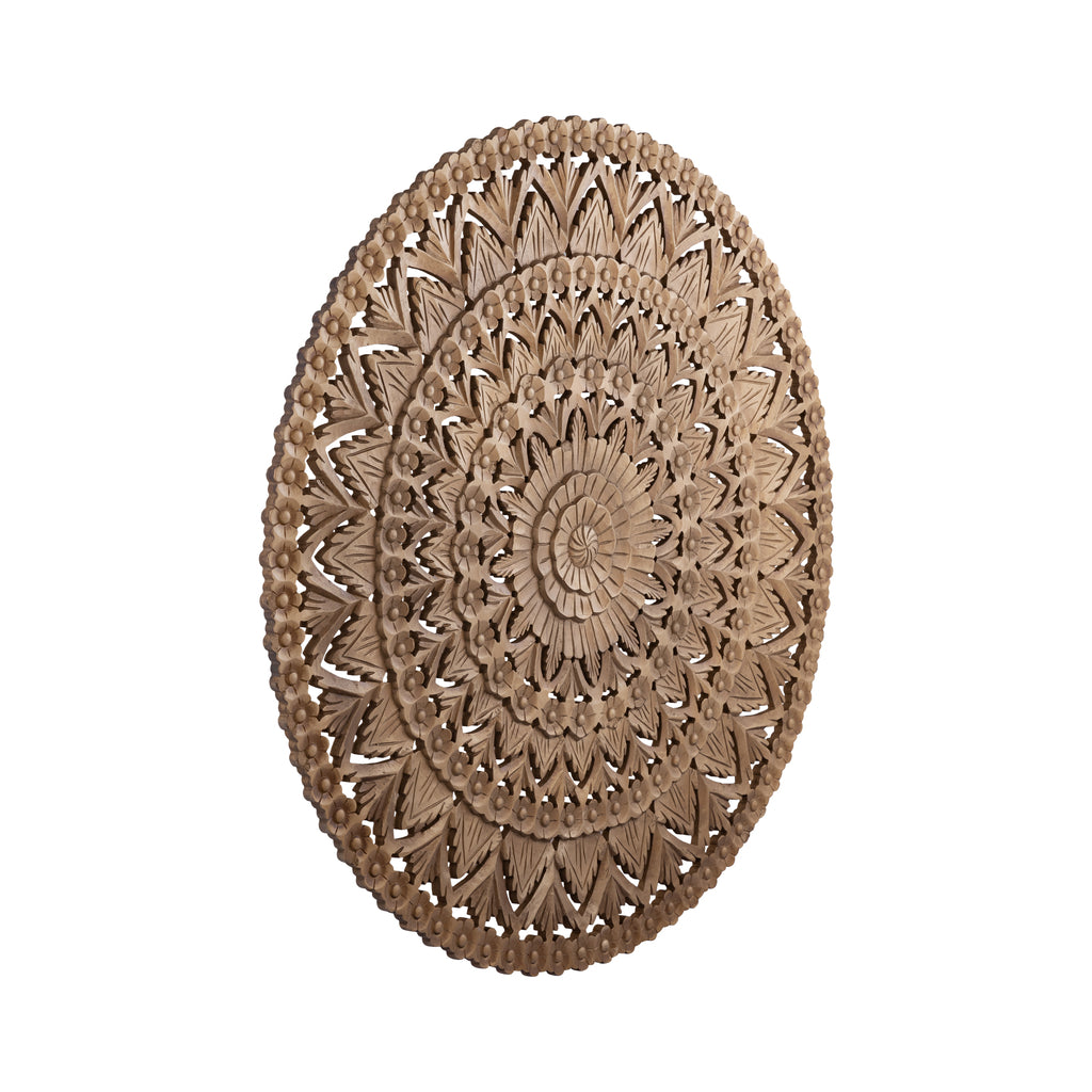 Willian Brown MDF round wallpanel carved L