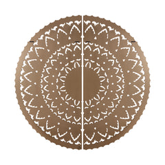 Willian Brown MDF round wallpanel in 2 halfs