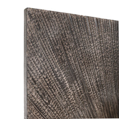 Winston Grey wood ribbed circle wallpanel rect