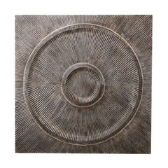 Winston Grey wood ribbed circle wallpanel square