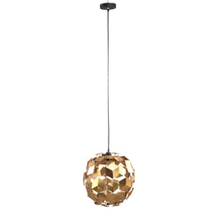 Wudy Gold iron hanging lamp 3D cubes round