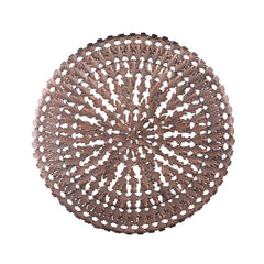 Xavery Copper round iron wall panel carved look L