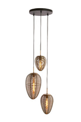 Hanglamp Yaelle - Antiek Brons - Ã˜36cm - 3L