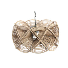 Yena Natural rattan hanging lamp twisted design