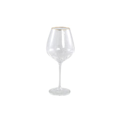 Yina Clear gold rim angular white wine glass