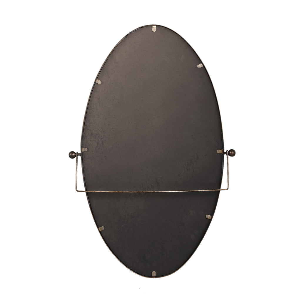 Yunis Gold big iron mirror in oval shape