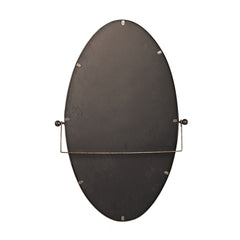 Yunis Gold big iron mirror in oval shape