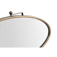 Yunis Gold big iron mirror in oval shape