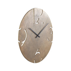 Zafrina Brass alu round clock cutout numbers L