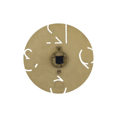 Zafrina Brass alu round clock cutout numbers S