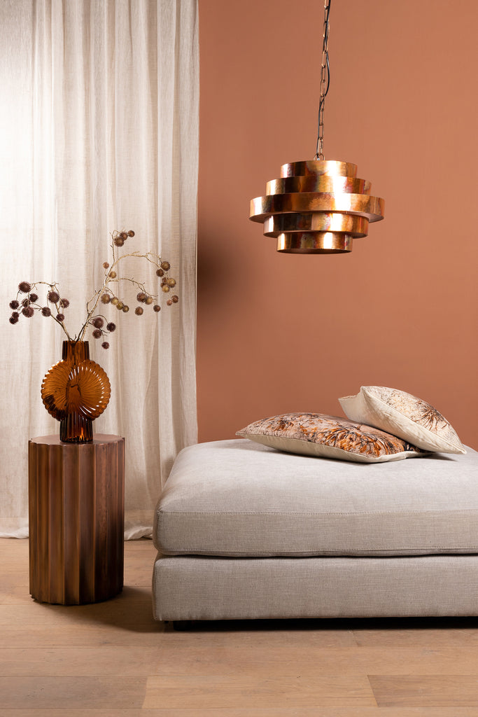 Zanth Copper shiny metal hanging lamp five layers