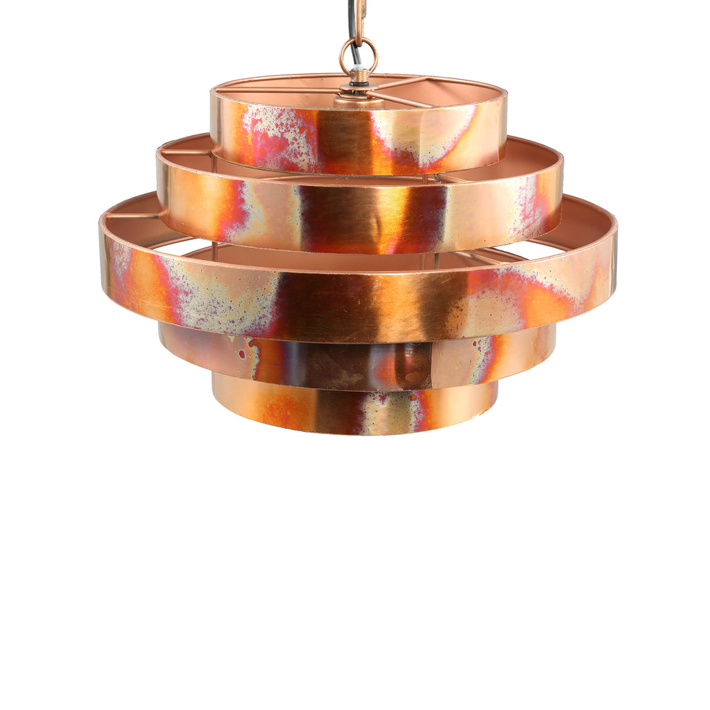 Zanth Copper shiny metal hanging lamp five layers