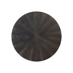 Zapp Black MDF carved wallpanel gold round