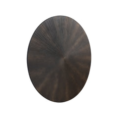 Zapp Black MDF carved wallpanel gold round