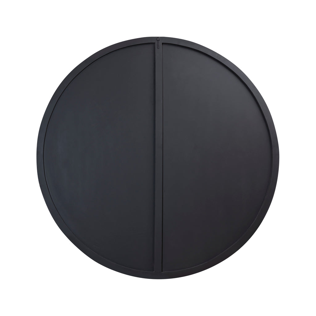 Zapp Black MDF carved wallpanel gold round