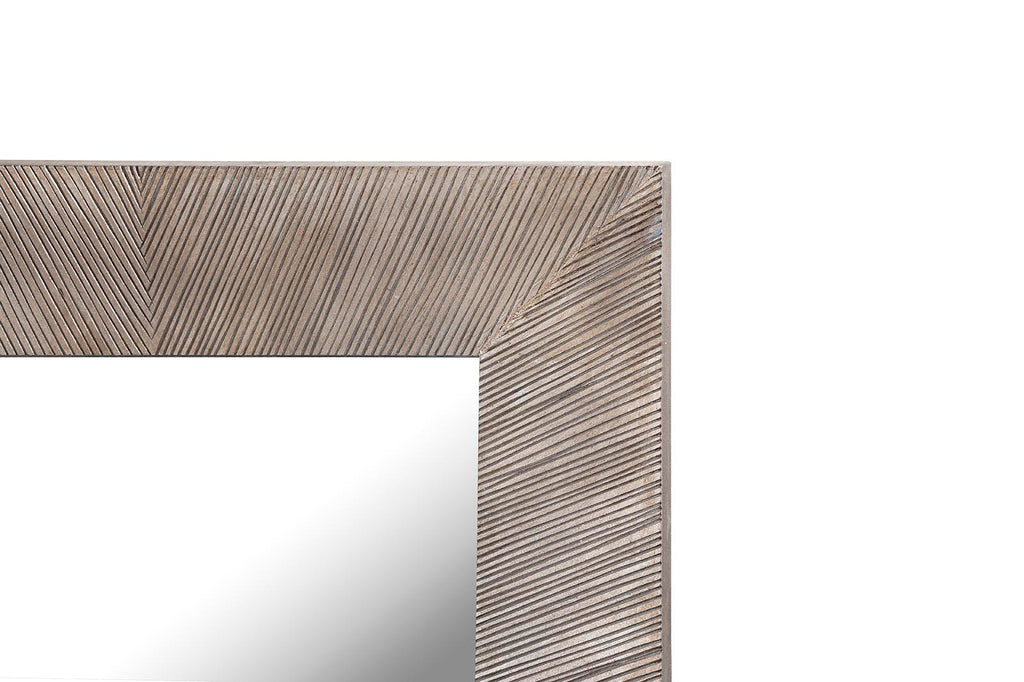 Zapp Silver MDF mirror rectangle